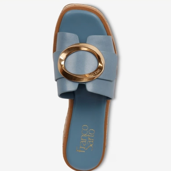 NWT Franco Sarto sz 11 blue leather - Picture 3 of 5